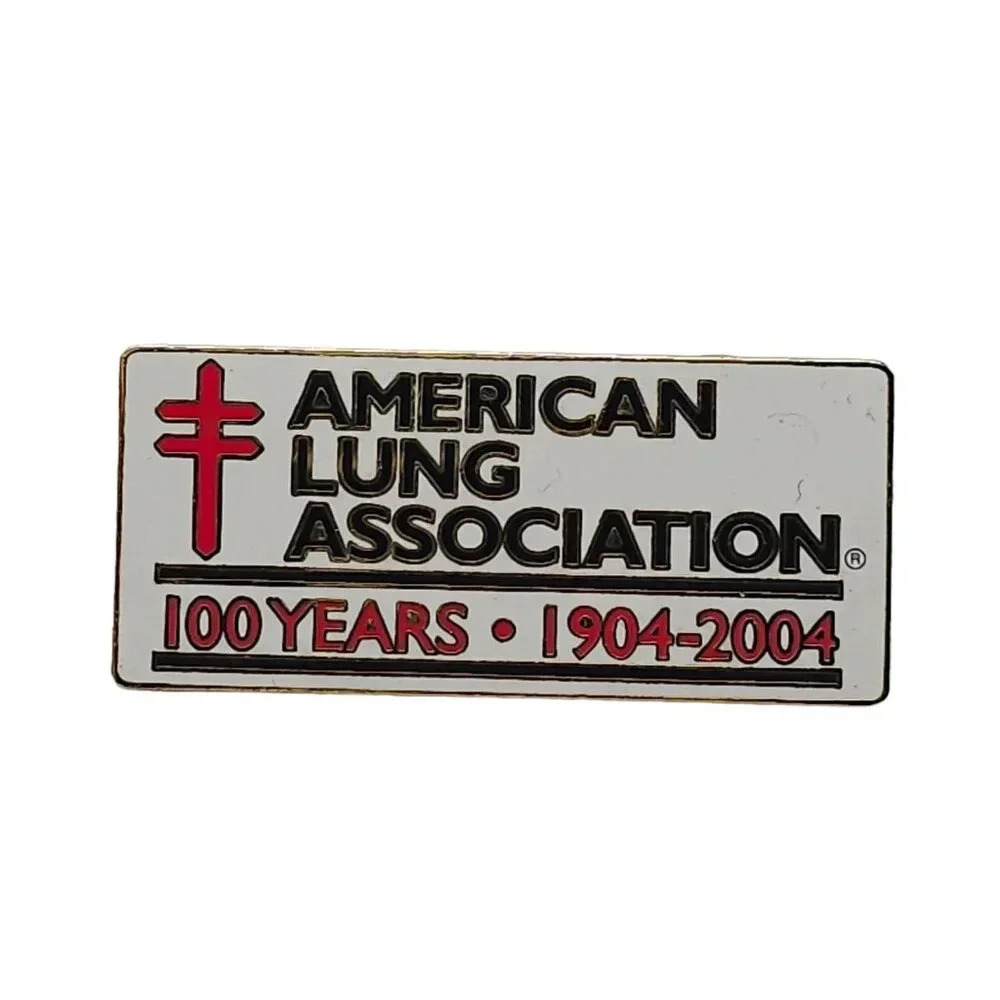 Enamel American Lung Association 100 Years. 1904-2004 Lapel Pin VTG